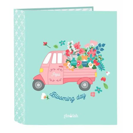 Carpeta de anillas Glow Lab Pepa Verde Multicolor 27 x 33 x 6 cm