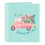 Carpeta de anillas Glow Lab Pepa Verde Multicolor 27 x 33 x 6 cm