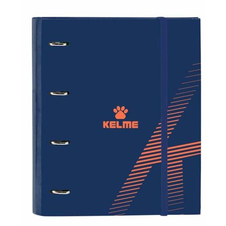 Reliure à anneaux Kelme Navy blue Orange Blue marine 27 x 32 x 3,5 cm