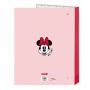 Reliure à anneaux Minnie Mouse Me Time Rose clair 26,5 x 33 x 4 cm