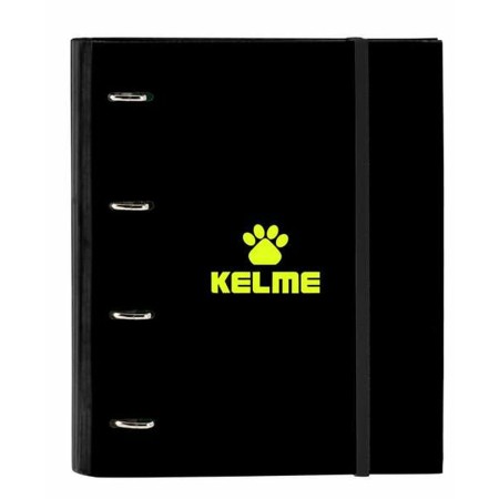 Reliure à anneaux Kelme Jungle Noir Gris Citron 27 x 32 x 3,5 cm
