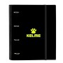 Carpeta de anillas Kelme Jungle Negro Gris Lima 27 x 32 x 3,5 cm