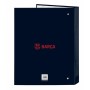 Carpeta de anillas F.C. Barcelona Azul marino 26,5 x 33 x 4 cm