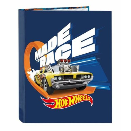 Reliure à anneaux Hot Wheels Speed Club Orange Blue marine 26,5 x 33 x 4 cm