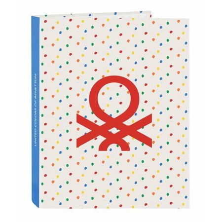 Carpeta de anillas Benetton Topitos 26,5 x 33 x 4 cm Topos
