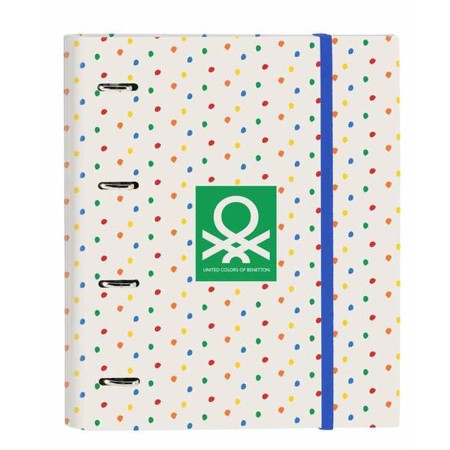 Carpeta de anillas Benetton Topitos 27 x 32 x 3,5 cm Topos