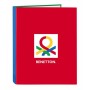 Carpeta de anillas Benetton Pop Gris 26,5 x 33 x 4 cm