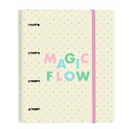 Reliure à anneaux Glow Lab Magic Flow Beige 27 x 32 x 3,5 cm