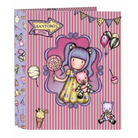 Carpeta de anillas Gorjuss First Prize Lila 27 x 33 x 6 cm