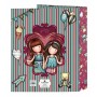 Carpeta de anillas Gorjuss Fireworks Granate 27 x 33 x 6 cm