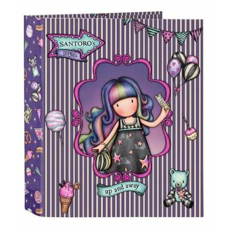 Reliure à anneaux Gorjuss Up And Away Violet 27 x 33 x 6 cm