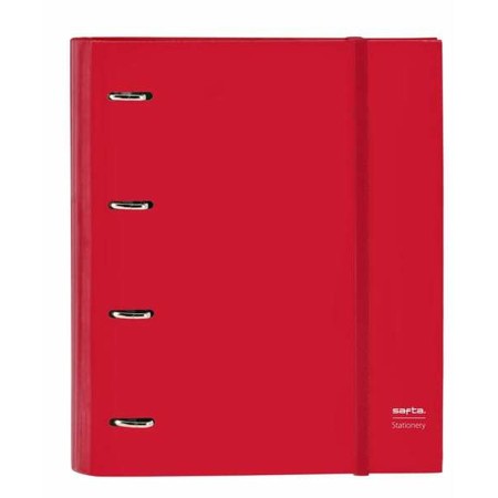 Carpeta de anillas Safta Rojo Rojo