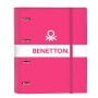 Reliure à anneaux Benetton Raspberry Rose Fuchsia 27 x 32 x 3,5 cm