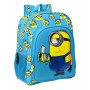Cartable à roulettes Minions Minionstatic Bleu 33 x 42 x 14 cm