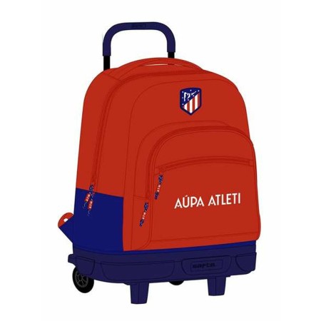 Cartable à roulettes Atlético Madrid Rouge Blue marine 33 x 45 x 22 cm