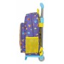 Cartable à roulettes SuperThings Guardians of Kazoom Jaune Violette 27 x 33 x 10 cm