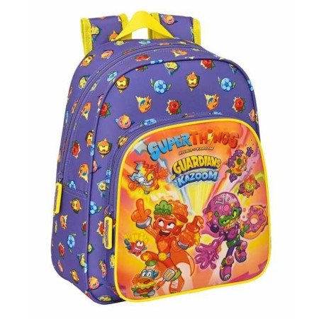 Sac à dos enfant SuperThings Guardians Of Kazoom Jaune Violette 27 x 33 x 10 cm