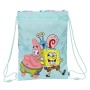 Sac à dos serré par des ficelles Spongebob Stay positive Bleu 26 x 34 x 1 cm