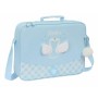 Cartera Escolar Glowlab Kids Cisnes Azul claro 38 x 28 x 6 cm