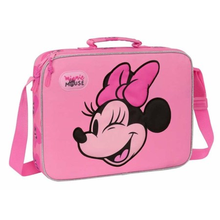 Cartera Escolar Minnie Mouse Loving Rosa 38 x 28 x 6 cm