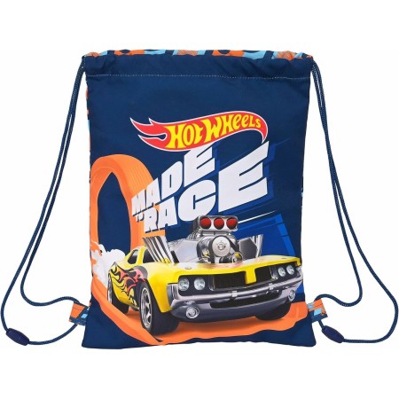 Bolsa Mochila con Cuerdas Hot Wheels Speed club Naranja Azul marino 26 x 34 x 1 cm