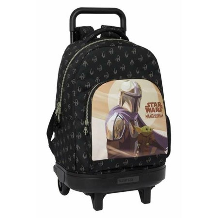 Cartable à roulettes The Mandalorian This is the way Noir 33 x 45 x 22 cm