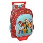 Mochila Escolar con Ruedas The Paw Patrol Funday Rojo Azul claro 26 x 34 x 11 cm
