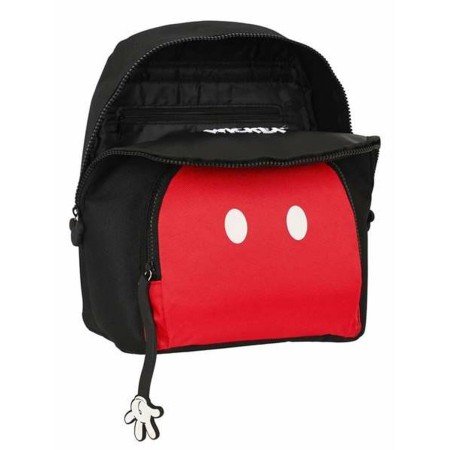 Mochila Casual Mickey Mouse Negro Rojo 25 x 30 x 13 cm