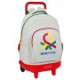 Cartable à roulettes Benetton Pop Gris 33 x 22 x 45 cm