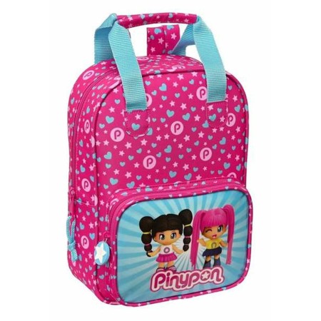 Mochila Infantil Pinypon Azul Rosa 20 x 28 x 8 cm