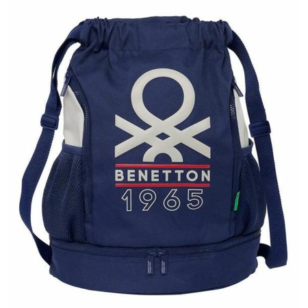 Mochila Saco Infantil Benetton Varsity Gris 35 x 40 x 1 cm