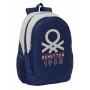 Cartable Benetton Varsity Gris 32 x 44 x 16 cm