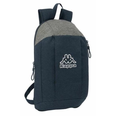 Sac à dos Kappa Gris Blue marine 22 x 39 x 10 cm Mini