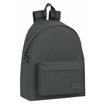 Mochila Escolar Safta Basic Gris 33 x 42 x 15 cm