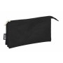 Trousse Fourre-Tout Triple Safta Noir 22 x 12 x 3 cm