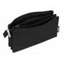 Trousse Fourre-Tout Triple Safta Noir 22 x 12 x 3 cm