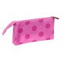Trousse Fourre-Tout Triple Miraculous: Tales of Ladybug & Cat Noir Fuchsia 22 x 12 x 3 cm