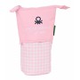 Portatodo Benetton Vichy Rosa claro 19 x 6 cm
