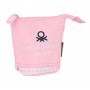 Portatodo Benetton Vichy Rosa claro 19 x 6 cm
