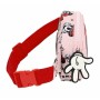 Sac banane Minnie Mouse Me time Rose clair 14 x 11 x 4 cm