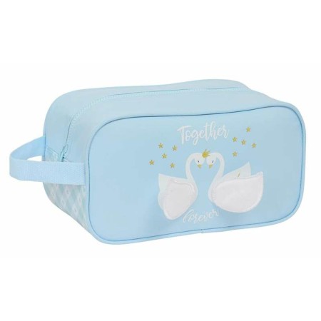 Zapatillero de Viaje Glowlab Kids Cisnes Azul claro 29 x 15 x 14 cm