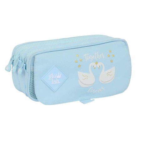 Portatodo Triple Glowlab Kids Azul claro 21,5 x 10 x 8 cm Cisne