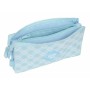 Trousse Fourre-Tout Triple Glowlab Kids Bleu clair 22 x 12 x 3 cm Cygne