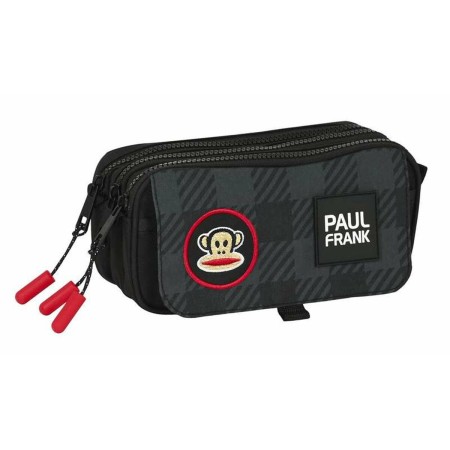 Trousse Fourre-Tout Triple Paul Frank Campers Noir 21,5 x 10 x 8 cm