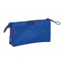 Trousse Fourre-Tout Triple F.C. Barcelona 23/24 Bleu Rouge 22 x 12 x 3 cm