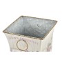 Set de pots DKD Home Decor Rose Métal Fleurs Shabby Chic (21,5 x 21,5 x 25 cm)