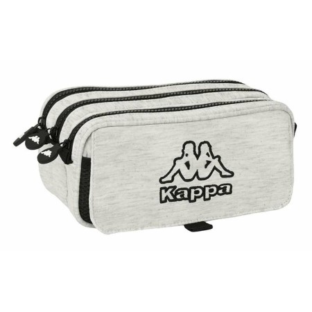 Trousse Fourre-Tout Triple Kappa Gris 21,5 x 10 x 8 cm