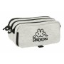 Trousse Fourre-Tout Triple Kappa Gris 21,5 x 10 x 8 cm