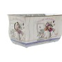 Set de pots DKD Home Decor Rose Métal Fleurs Shabby Chic (31 x 18 x 17,5 cm)