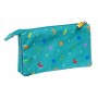 Portatodo Triple CoComelon Back to Class Azul claro 22 x 12 x 3 cm